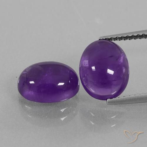 5.83ctw Naturel Violet moyen Améthyste, ovale, Transparent