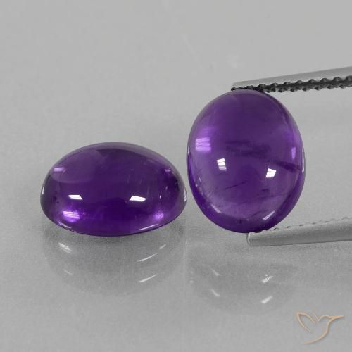5.61ctw Naturel Violet moyen Améthyste, ovale, Transparent