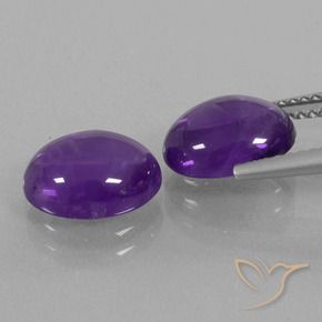 Shop natural 5.23ct Violet moyen Améthyste gems, ovale, from Brésil at GemSelect. In stock, global shipping!