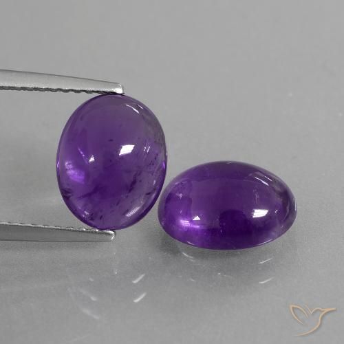 4.97ctw Naturel Violet moyen Améthyste, ovale, Transparent