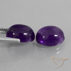 Shop natural 6.14ct Violet moyen Améthyste gems, ovale, from Brésil at GemSelect. In stock, global shipping!