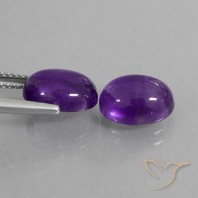 Shop natural 5.65ct Violet moyen Améthyste gems, ovale, from Brésil at GemSelect. In stock, global shipping!