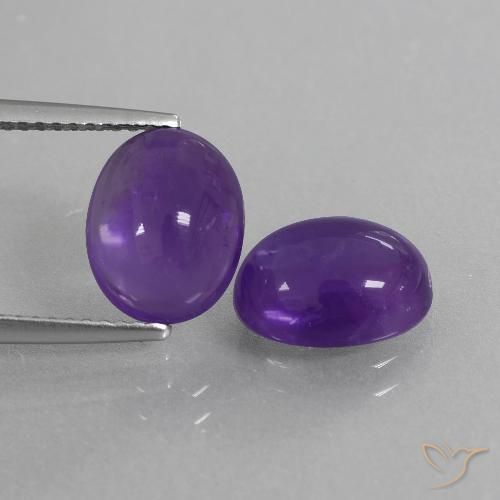 5.36ctw Naturel Violet moyen Améthyste, ovale, Transparent