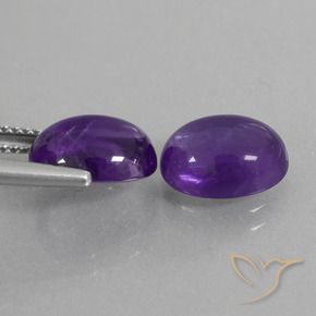 Shop natural 5.36ct Violet moyen Améthyste gems, ovale, from Brésil at GemSelect. In stock, global shipping!