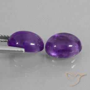 Achetez naturel 5.80ct Violet moyen-léger Améthyste gems, Coupe ovale, En provenance Brésil chez GemSelect. En stock, livraison internationale!