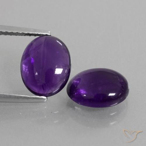 4.10ctw Naturel Violet moyen Améthyste, ovale, Transparent