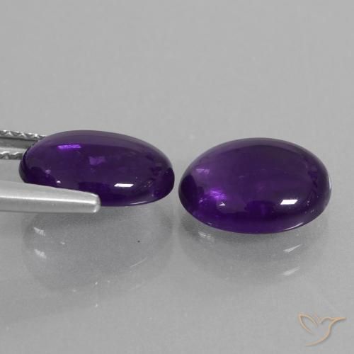 Shop natural 4.10ct Violet moyen Améthyste gems, ovale, from Brésil at GemSelect. In stock, global shipping!