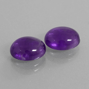 Achetez naturel 5.38ct Violet moyen Améthyste gems, Coupe ovale, En provenance Brésil chez GemSelect. En stock, livraison internationale!