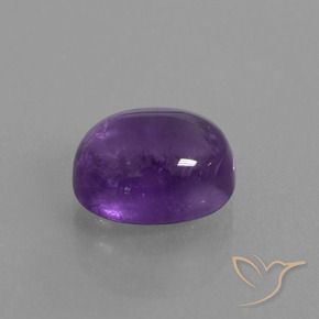 Améthyste Violet moyen naturelle ovale, 3.62 ct, Transparent