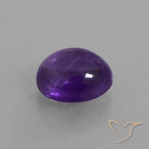 Améthyste Violet moyen naturelle ovale, 3.29 ct, Transparent