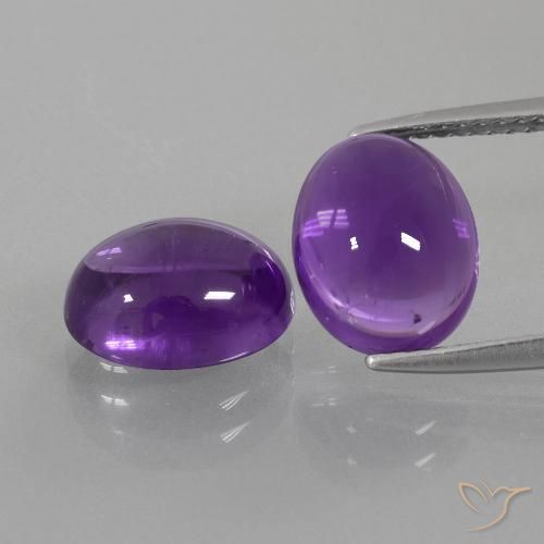 5.96ctw Naturel Violet moyen-léger Améthyste, ovale, Transparent