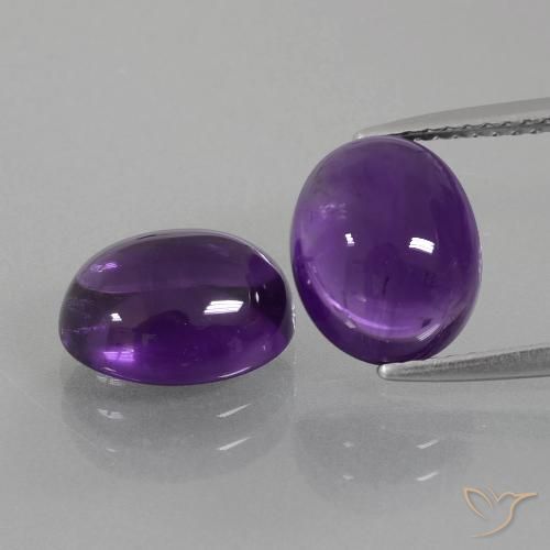 6.22ctw Naturel Violet moyen Améthyste, ovale, Transparent