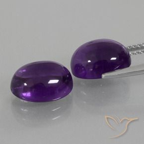 Shop natural 6.22ct Violet moyen Améthyste gems, ovale, from Brésil at GemSelect. In stock, global shipping!