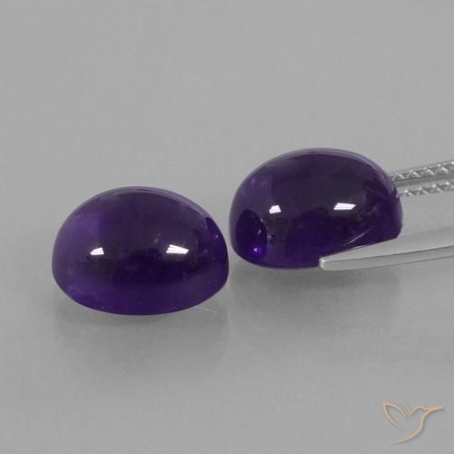 Shop natural 6.97ct Violet foncé Améthyste gems, ovale, from Brésil at GemSelect. In stock, global shipping!