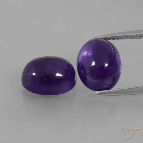 6.65ctw Naturel Violet foncé Améthyste, ovale, Transparent