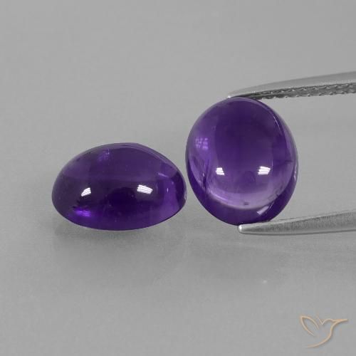 5.61ctw Naturel Violet foncé Améthyste, ovale, Transparent