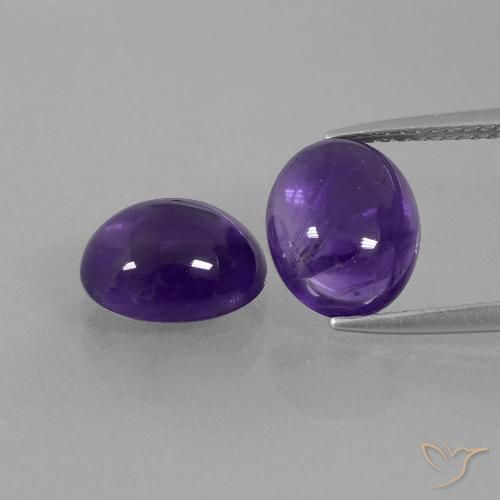 Shop natural 5.33ct Violet foncé Améthyste gems, ovale, from Brésil at GemSelect. In stock, global shipping!
