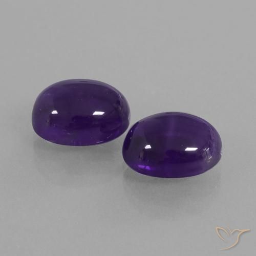 Shop natural 6.11ct Violet foncé Améthyste gems, ovale, from Brésil at GemSelect. In stock, global shipping!