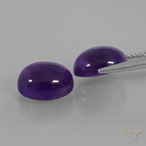Shop natural 6.11ct Violet foncé Améthyste gems, ovale, from Brésil at GemSelect. In stock, global shipping!