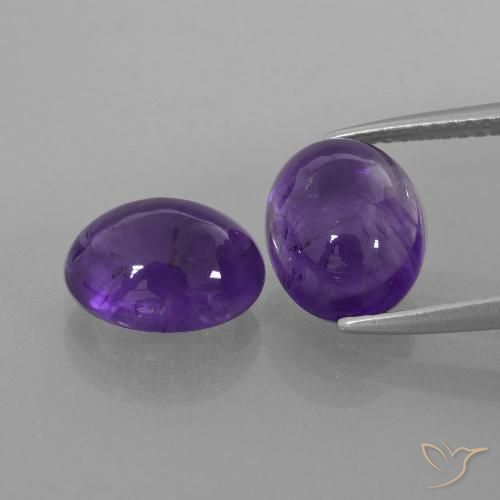 5.53ctw Naturel Violet foncé Améthyste, ovale, Transparent
