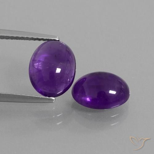 4.94ctw Naturel Violet moyen Améthyste, ovale, Transparent