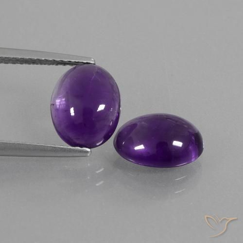 4.29ctw Naturel Violet moyen Améthyste, ovale, Transparent