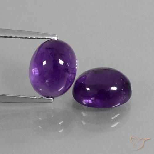 6.21ctw Naturel Violet moyen Améthyste, ovale, Transparent