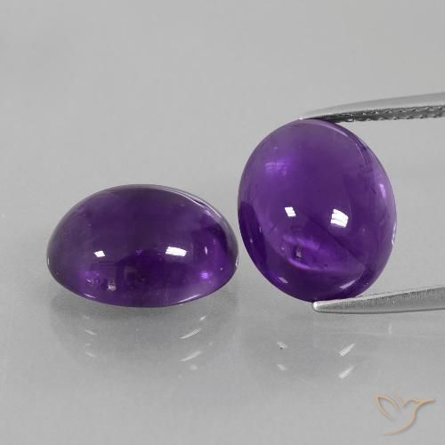 9.92ctw Naturel Violet moyen Améthyste, ovale, Transparent
