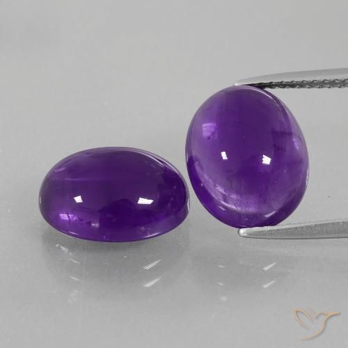 9.68ctw Naturel Violet moyen Améthyste, ovale, Transparent