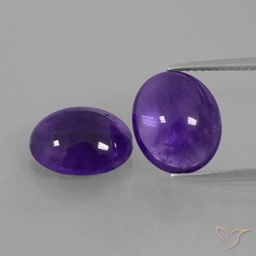 8.46ctw Naturel Violet moyen Améthyste, ovale, Transparent
