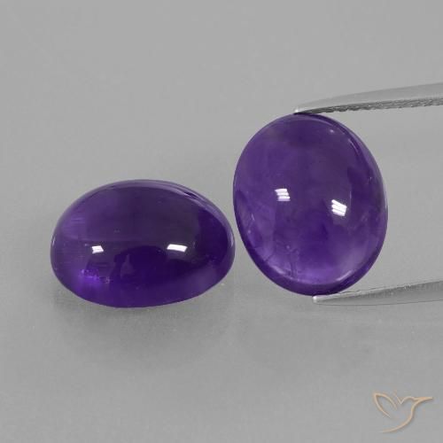 9.73ctw Naturel Violet foncé Améthyste, ovale, Transparent