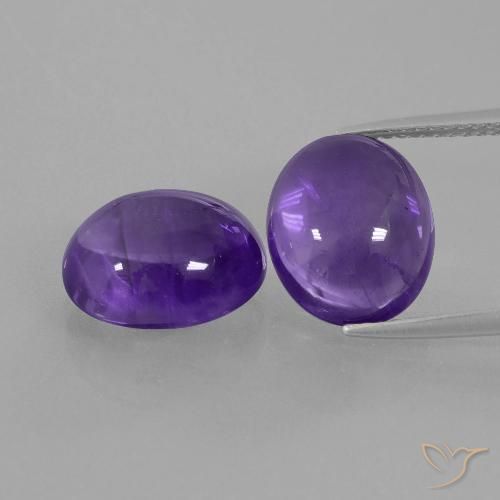 10.22ctw Naturel Violet foncé Améthyste, ovale, Transparent