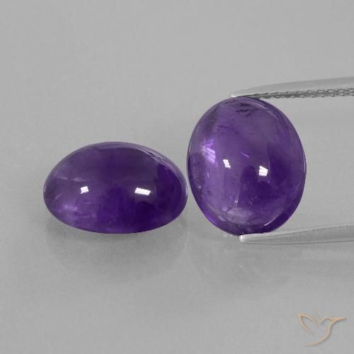 8.64ctw Naturel Violet foncé Améthyste, ovale, Transparent