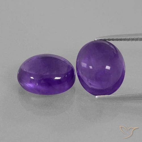 10.12ctw Naturel Violet moyen Améthyste, ovale, Transparent
