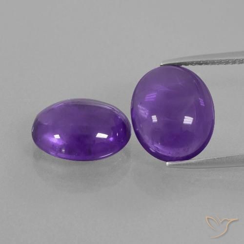 8.18ctw Naturel Violet moyen Améthyste, ovale, Transparent