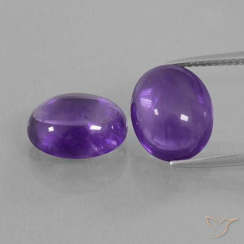 9.67ctw Naturel Violet moyen Améthyste, ovale, Transparent