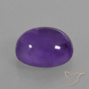 Améthyste Violet moyen naturelle ovale, 5.41 ct, Transparent