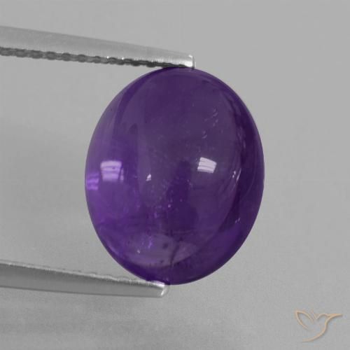 5.19ct Naturel Violet moyen Améthyste, ovale, Transparent