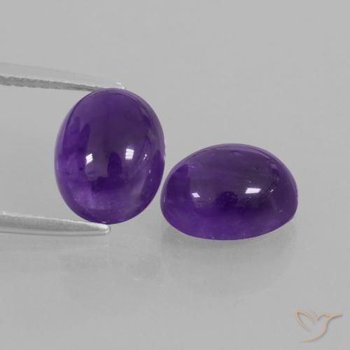 4.40ctw Naturel Violet moyen Améthyste, ovale, Transparent