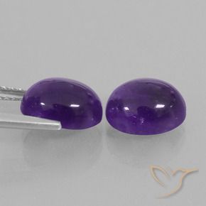 Shop natural 4.40ct Violet moyen Améthyste gems, ovale, from Brésil at GemSelect. In stock, global shipping!