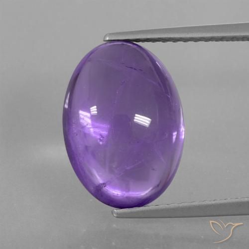 6.05ct Naturel Violet moyen Améthyste, ovale, Transparent