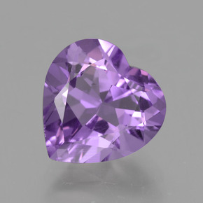 Améthyste Violet naturelle Forme de coeur, 1.88 ct, VVS