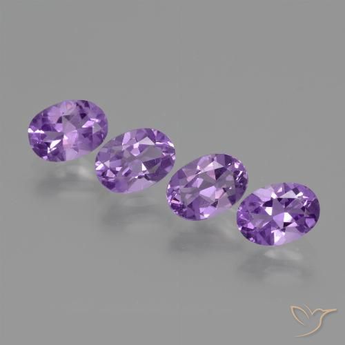 2.95ctw Naturel Violet vif Améthyste, ovale, VS