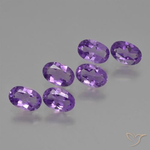 2.39ctw Naturel Violet moyen Améthyste, ovale, VVS-VS