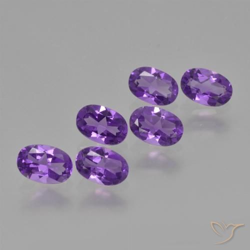 2.43ctw Naturel Violet moyen Améthyste, ovale, VVS-VS