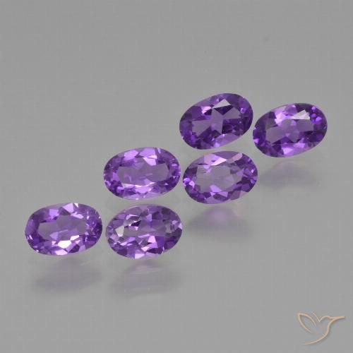 2.48ctw Naturel Violet vif Améthyste, ovale, VVS-VS