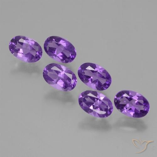 2.51ctw Naturel Violet intense Améthyste, ovale, VVS-VS