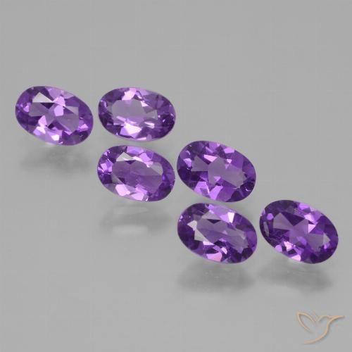 2.36ctw Naturel Violet vif Améthyste, ovale, VVS-VS
