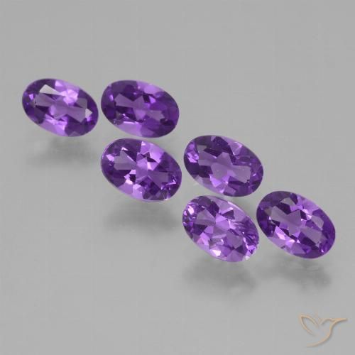 2.56ctw Naturel Violet intense Améthyste, ovale, VVS-VS