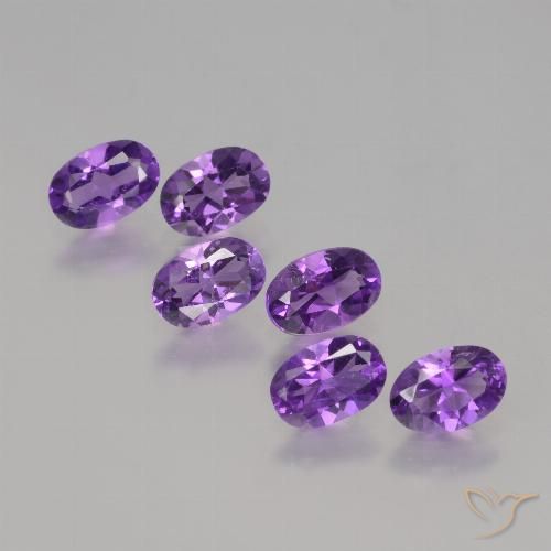 2.50ctw Naturel Violet intense Améthyste, ovale, VVS-VS
